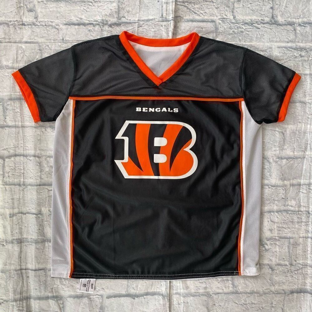 Cincinnati Bengals youth XL boys reversible pullover flag football jersey